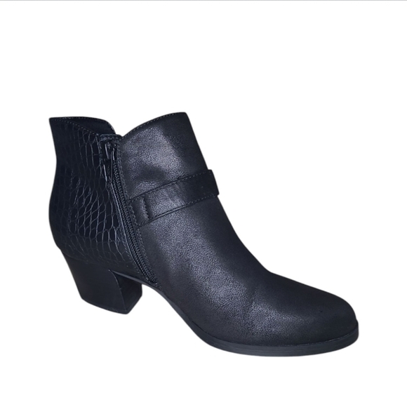 Baretraps Lexis Block Heel Bootie Black Size 7 1/2 Medium - Picture 3 of 15